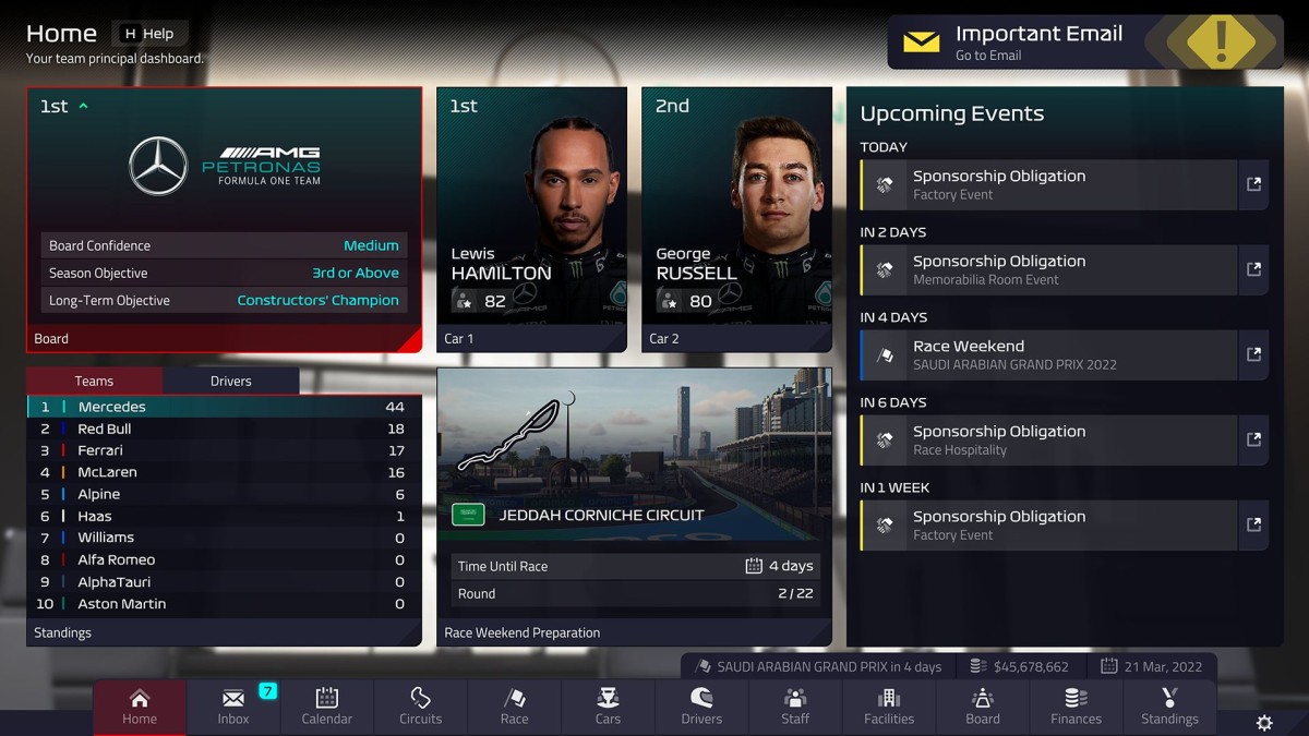 F1(r) Manager 2022